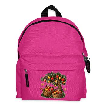 Apfelernte – Viele Hände voller Äpfel - Kinder Rucksack - Fuchsia - Vorne
