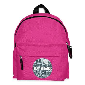 Stay Strange Waldpilz Motiv - Kinder Rucksack - Fuchsia - Vorne