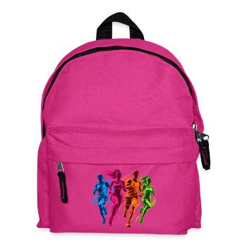Joggen - Ein Motiv für Joggerinnen und Jogger  - Kinder Rucksack - Fuchsia - Vorne