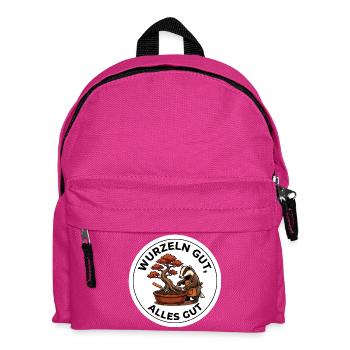 Wurzeln gut Bonsai Pflege T-Shirt - Kinder Rucksack - Fuchsia - Vorne