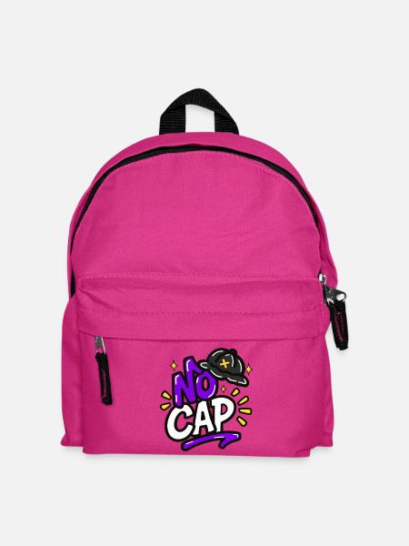 GEN Z ZITATE TYPOGRAFIE-DESIGN – OHNE KAPPE - Kinder Rucksack - Fuchsia