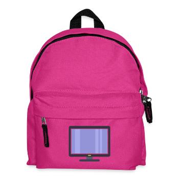 Fernsehen - Kinder Rucksack - Fuchsia - Vorne