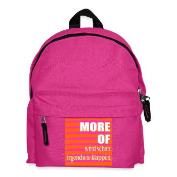 Optimismus Erfolg - Kinder Rucksack - Fuchsia - Vorne