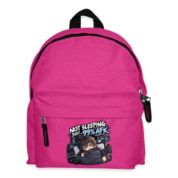 Nicht Schlafen 99% AFK Gamer - Kinder Rucksack - Fuchsia - Vorne