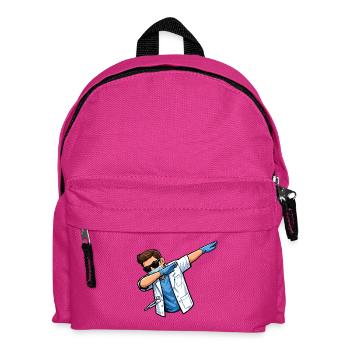 Dabbing Zahnarzt – Lustiges Dentalmotiv - Kinder Rucksack - Fuchsia - Vorne