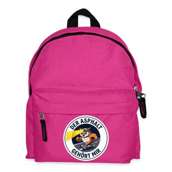 Frühaufsteher Läufer-Design Stirnlampe Eule - Kinder Rucksack - Fuchsia - Vorne
