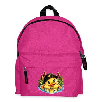 Königsküken im Wasser mit Hut - Kinder Rucksack - Fuchsia - Vorne