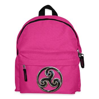 Bretonischer Triskel - Kinder Rucksack - Fuchsia - Vorne