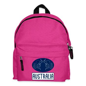 Australia Kangaroo - Kinder Rucksack - Fuchsia - Vorne