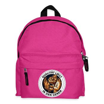 Qualität liegt in den Genen Genetiker T-Shirt - Kinder Rucksack - Fuchsia - Vorne