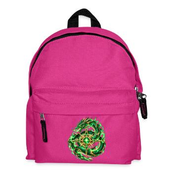Smaragdgrüner Schlangenstern - Kinder Rucksack - Fuchsia - Vorne