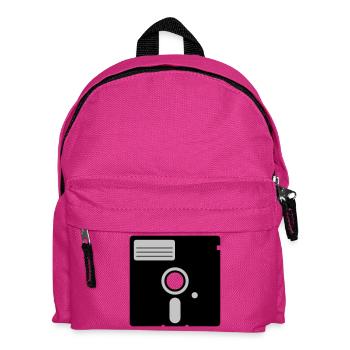 retro floppy disk - Kids' Backpack - fuchsia - Front