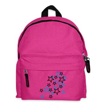stars - Kids' Backpack - fuchsia - Front