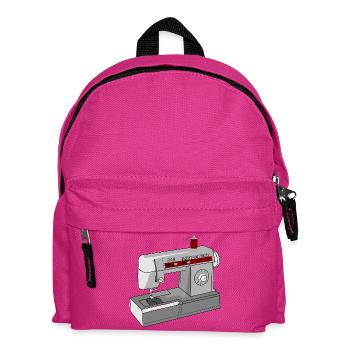 Illustration de machine à coudre sans couture - Sac à dos Enfant - fuchsia - Devant