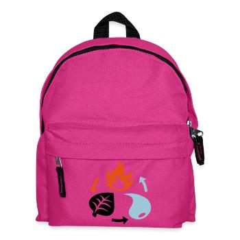 Fire, Water, Plant Elements - Kids' Backpack - fuchsia - Front