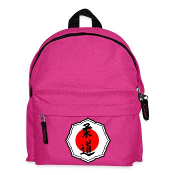 Kanji de judo noir avec logo japonais rouge - Sac à dos Enfant - fuchsia - Devant