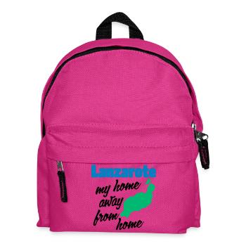 Lanzarote, mein zweites Zuhause - Kinder Rucksack - Fuchsia - Vorne