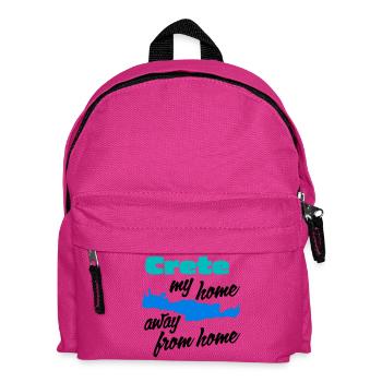Crète – ma deuxième maison - Sac à dos Enfant - fuchsia - Devant