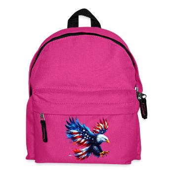 Eagle Flag USA USA American - Kids' Backpack - fuchsia - Front