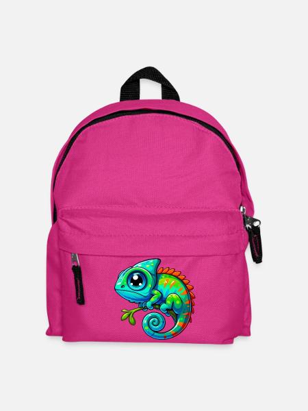 Chamäleon - Kinder Rucksack - Fuchsia