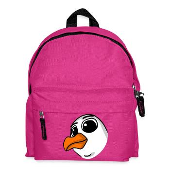 Möwe Kopf - Kinder Rucksack - Fuchsia - Vorne