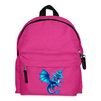 Drache - Kinder Rucksack - Fuchsia - Vorne