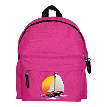 Sailor with sun - Kids' Backpack - fuchsia - Front