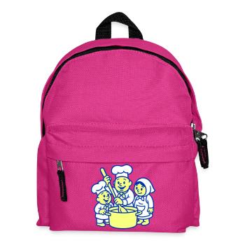 Süße Köche - Kinder Rucksack - Fuchsia - Vorne