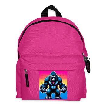 Gorilla - Kinder Rucksack - Fuchsia - Vorne