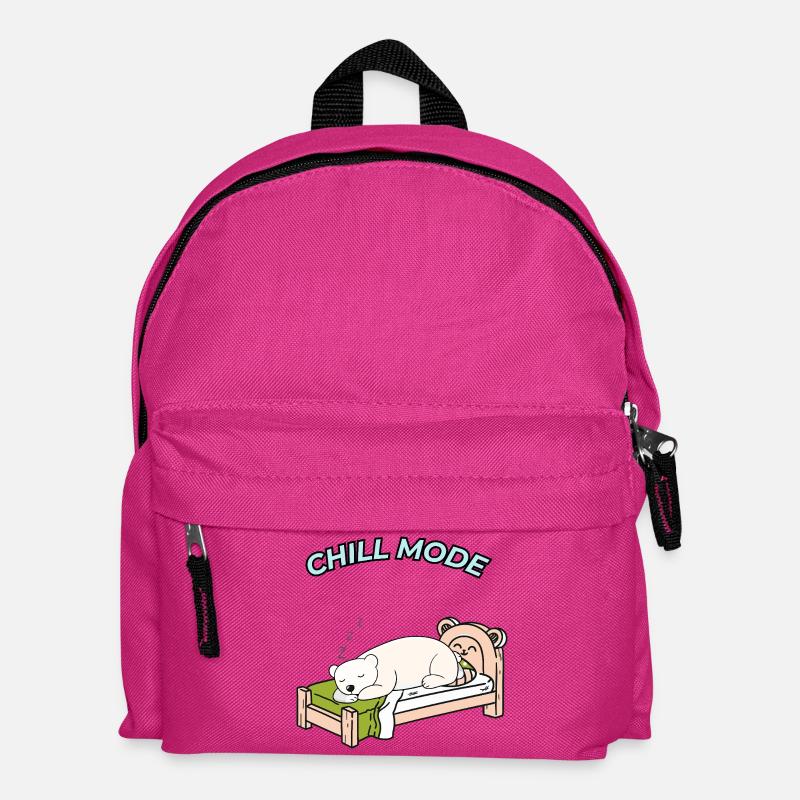 Just chill out – Sleeping Bear - Kids' Backpack - fuchsia