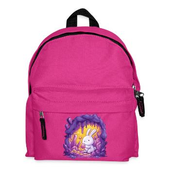 Rabbit in Crystal Cave - Kids' Backpack - fuchsia - Front