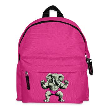 Starker Elefant - Kinder Rucksack - Fuchsia - Vorne