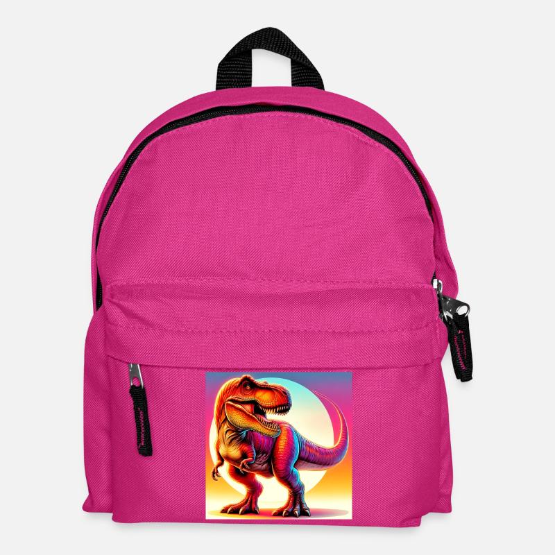 Dinosaurier - Kinder Rucksack - Fuchsia