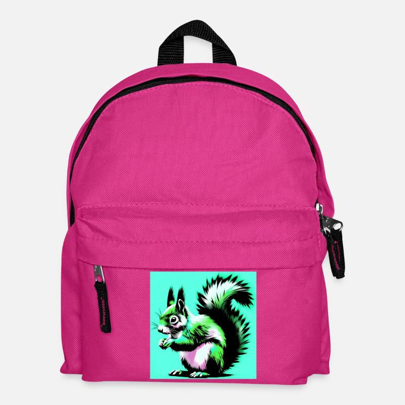 squirrel - Kids' Backpack - fuchsia