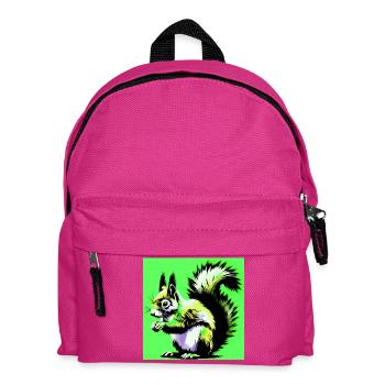 Eichhörnchen - Kinder Rucksack - Fuchsia - Vorne