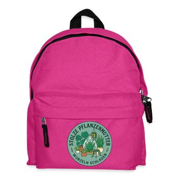 Grüne Wurzeln schlagen - Kinder Rucksack - Fuchsia - Vorne