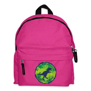 Dino Adventure Finally School T-Rex – Schoolchild - Kids' Backpack - fuchsia - Front