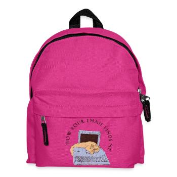 WIE DEINE E-MAIL MICH GEFUNDEN HAT - Kinder Rucksack - Fuchsia - Vorne