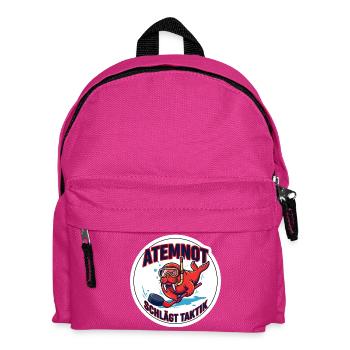 Unterwasserhockey-Puck-Pusher Design - Kinder Rucksack - Fuchsia - Vorne