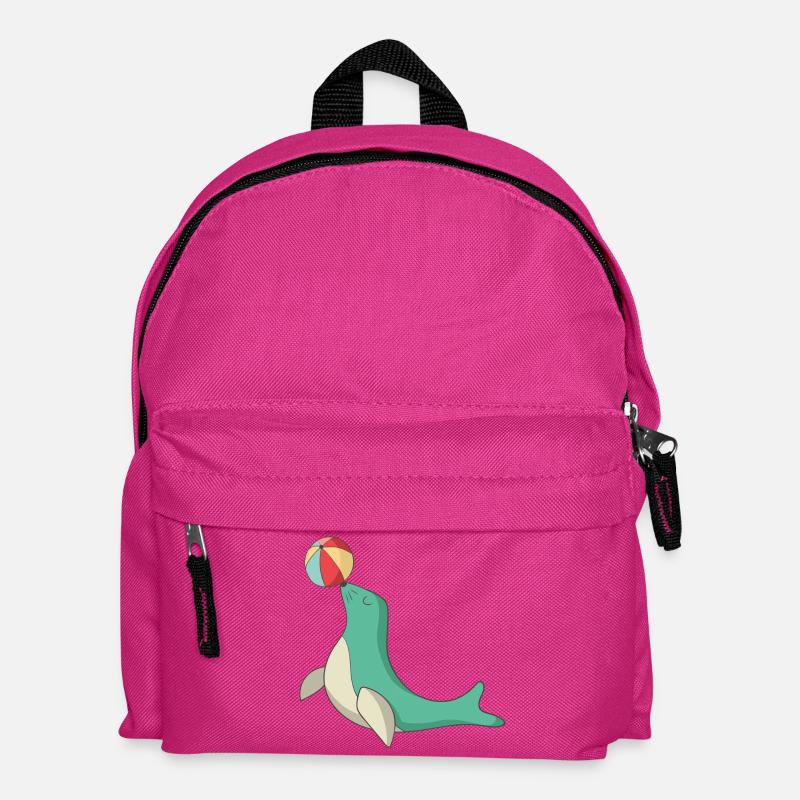 Seehund - Kinder Rucksack - Fuchsia