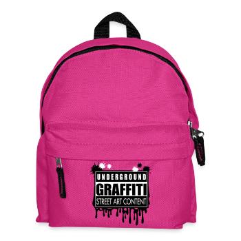 Underground graffitis flex - Sac à dos Enfant - fuchsia - Devant