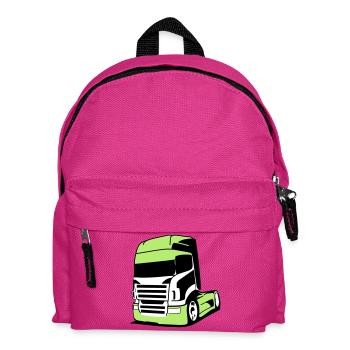 Markanter V8-Truck - Kinder Rucksack - Fuchsia - Vorne