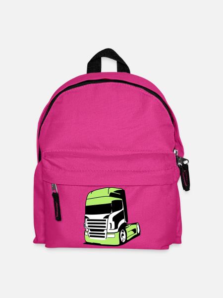 Striking V8 truck - Kids' Backpack - fuchsia