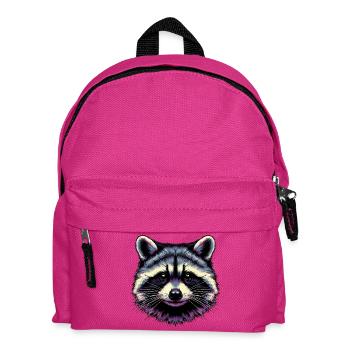 Raccoon - Kids' Backpack - fuchsia - Front