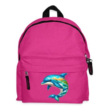Delfin - Kinder Rucksack - Fuchsia - Vorne