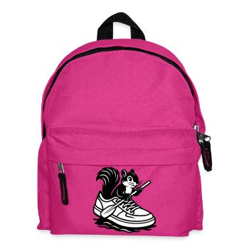 Squirrel in sneakers! - Kids' Backpack - fuchsia - Front