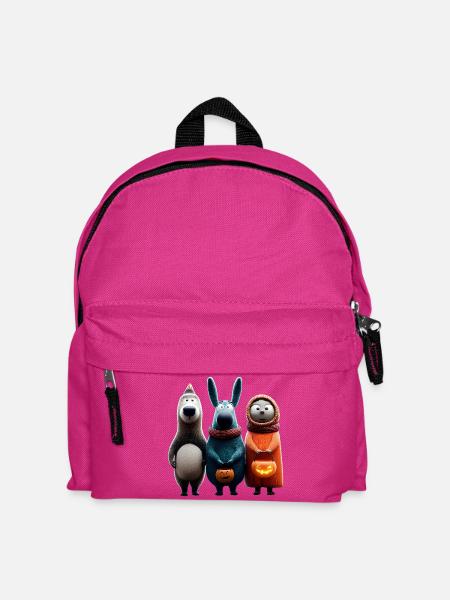 Trick or Treat Gang – Süße Halloween Wolligans - Kinder Rucksack - Fuchsia