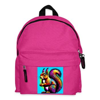 Eichhörnchen - Kinder Rucksack - Fuchsia - Vorne