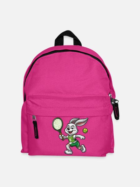 Hoppel Tennis Aufschlagheld - Kinder Rucksack - Fuchsia
