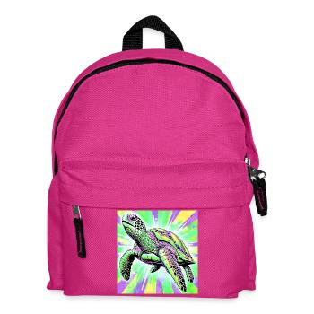 turtle - Kids' Backpack - fuchsia - Front